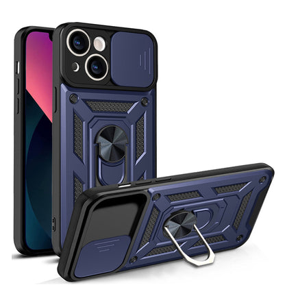 Etui na Apple iPhone 14, Techsuit, CamShield, Niebieskie