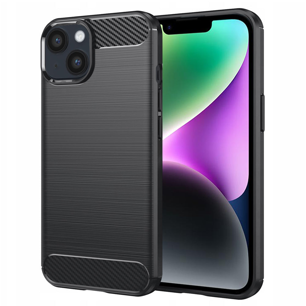 Etui na Apple iPhone 14, Techsuit, Carbon, Czarny