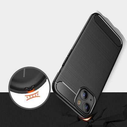Etui na Apple iPhone 14, Techsuit, Carbon, Czarny