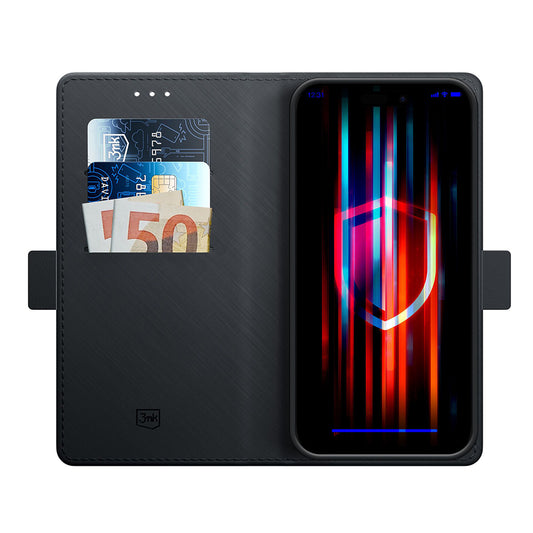 Etui na Apple iPhone 15, 3MK, Wallet, Czarny