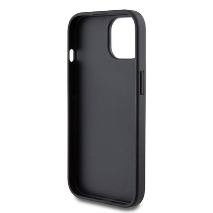 Etui na Apple iPhone 15, Guess, 4G Metal Gold Logo, Szare