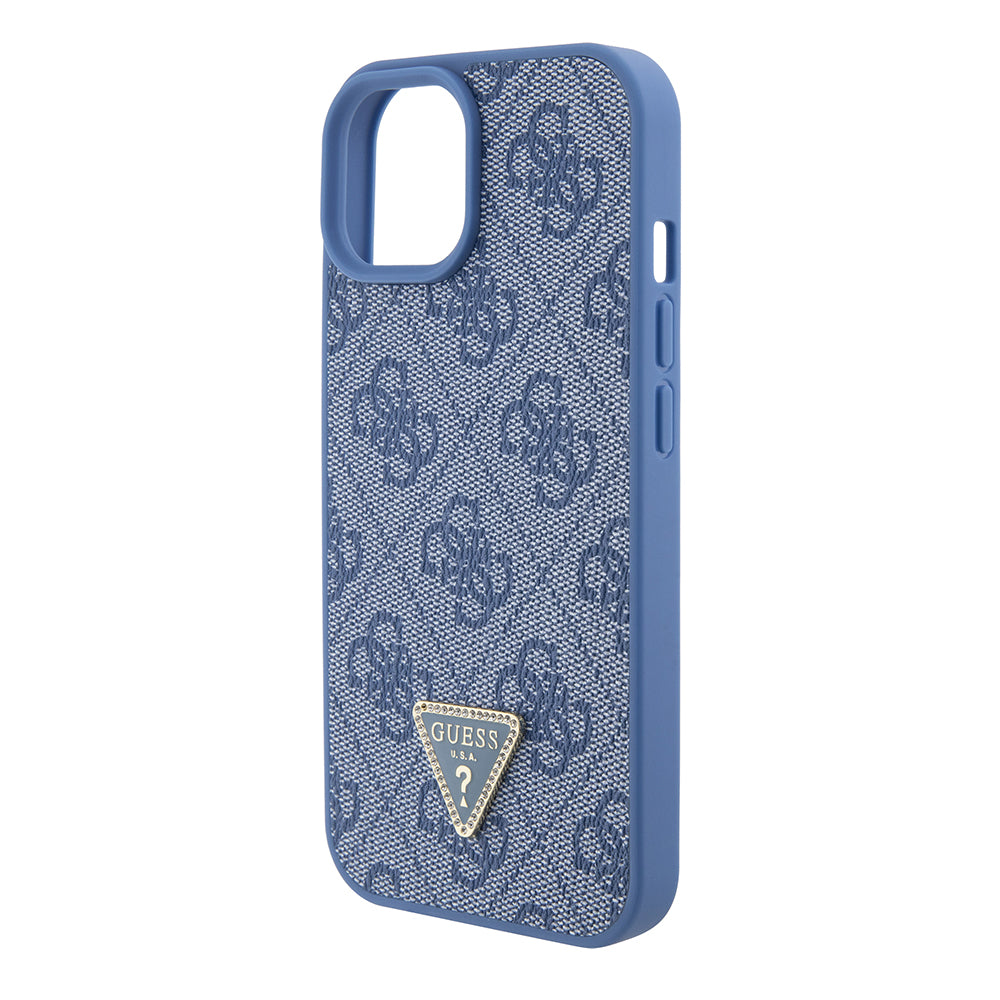 Etui na Apple iPhone 15, Guess, Crossbody 4G Metal Logo, Niebieskie