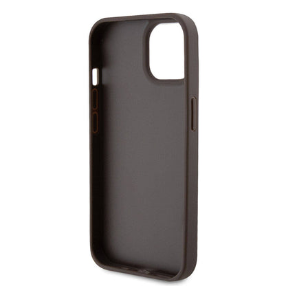 Etui na Apple iPhone 15, Guess, Crossbody 4G Metal Logo, Brązowy