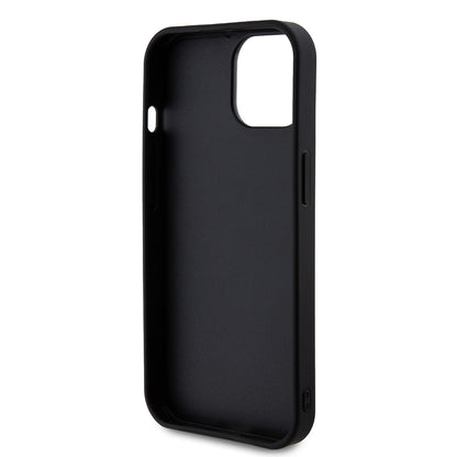 Etui na Apple iPhone 15, Guess, Rhinestone Metal Logo, Żółte