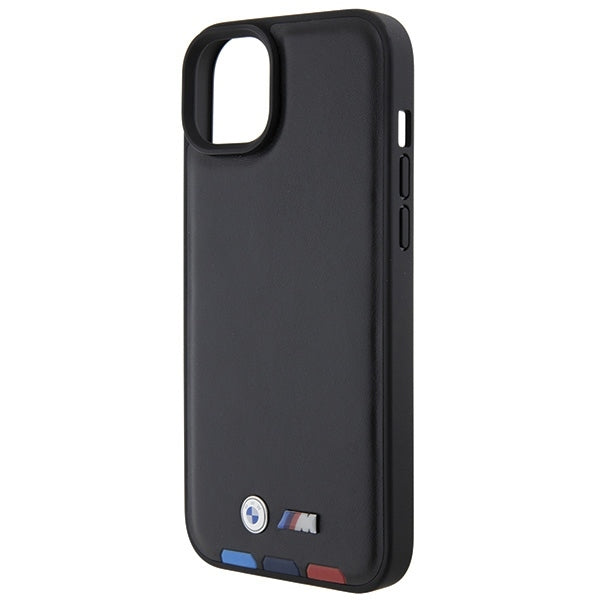 Case for Apple iPhone 15 Plus, BMW, Tricolor Stamp, Black