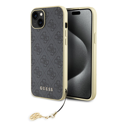 Etui na Apple iPhone 15 Plus, Guess, 4G Charm, Szare