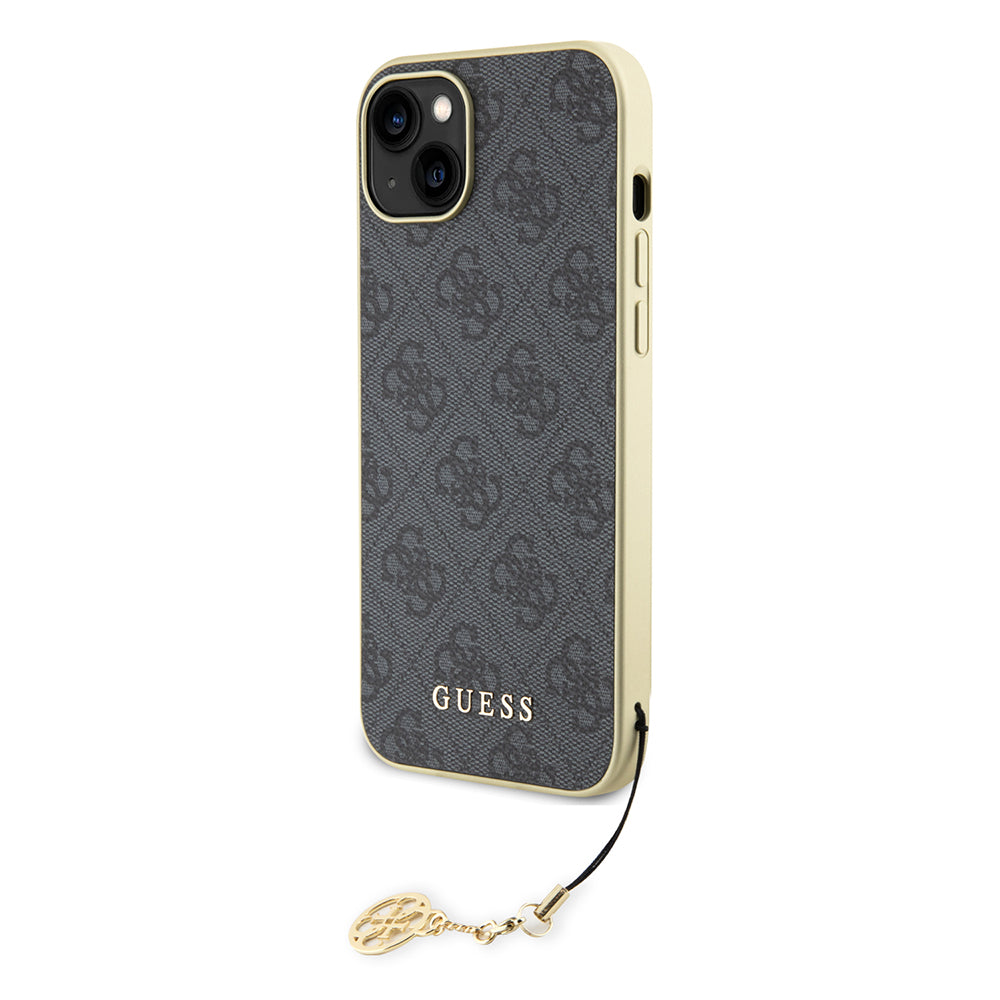 Etui na Apple iPhone 15 Plus, Guess, 4G Charm, Szare