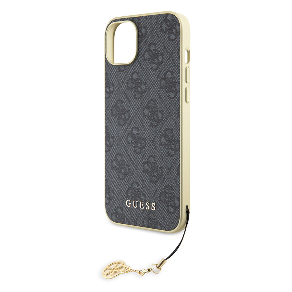 Etui na Apple iPhone 15 Plus, Guess, 4G Charm, Szare