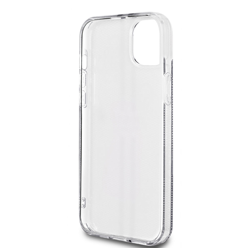 Etui na Apple iPhone 15 Plus, Guess, IML 4G Gold Stripe, Czarne