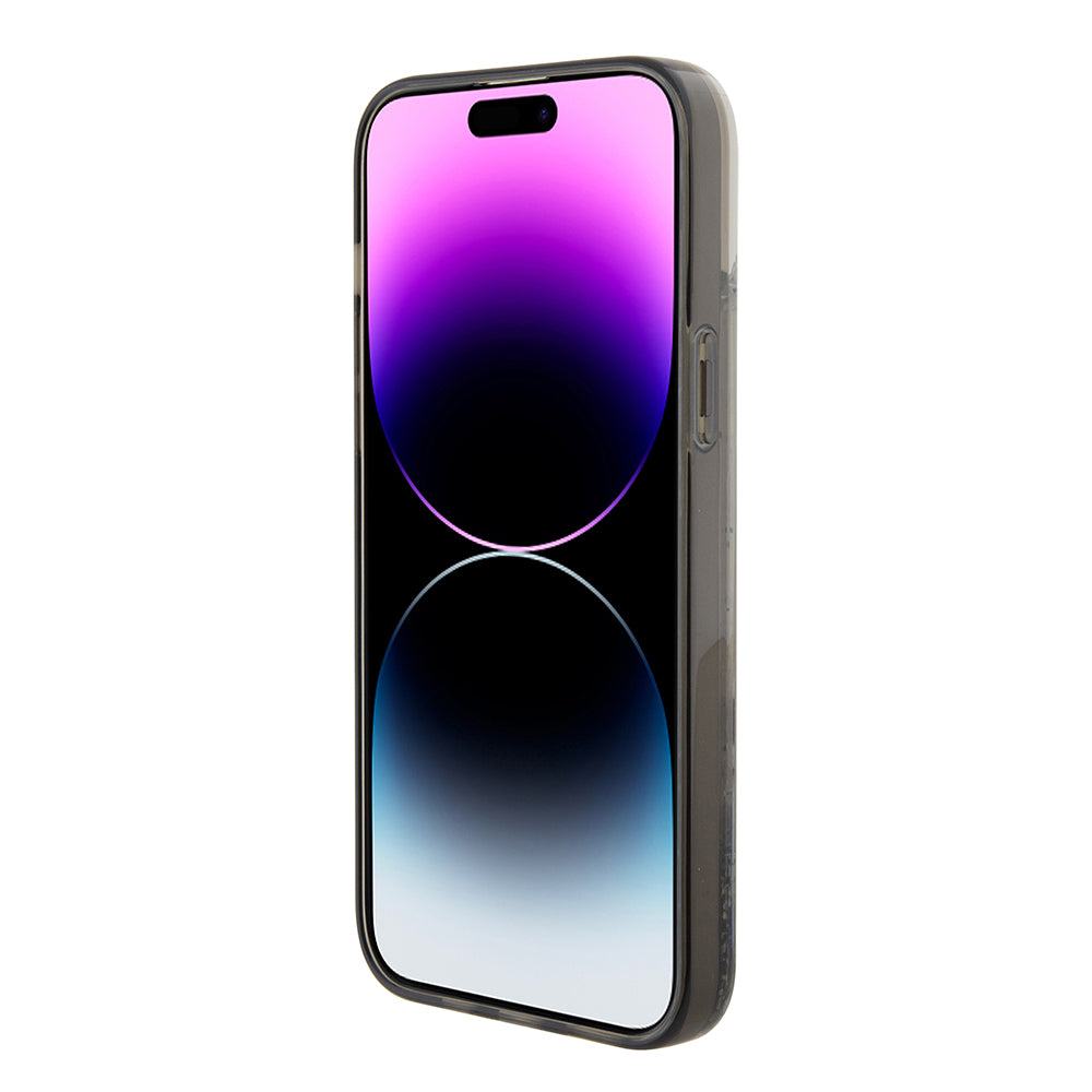 Etui na Apple iPhone 15 Plus, Karl Lagerfeld, Liquid Glitter Choupette, Przezroczyste