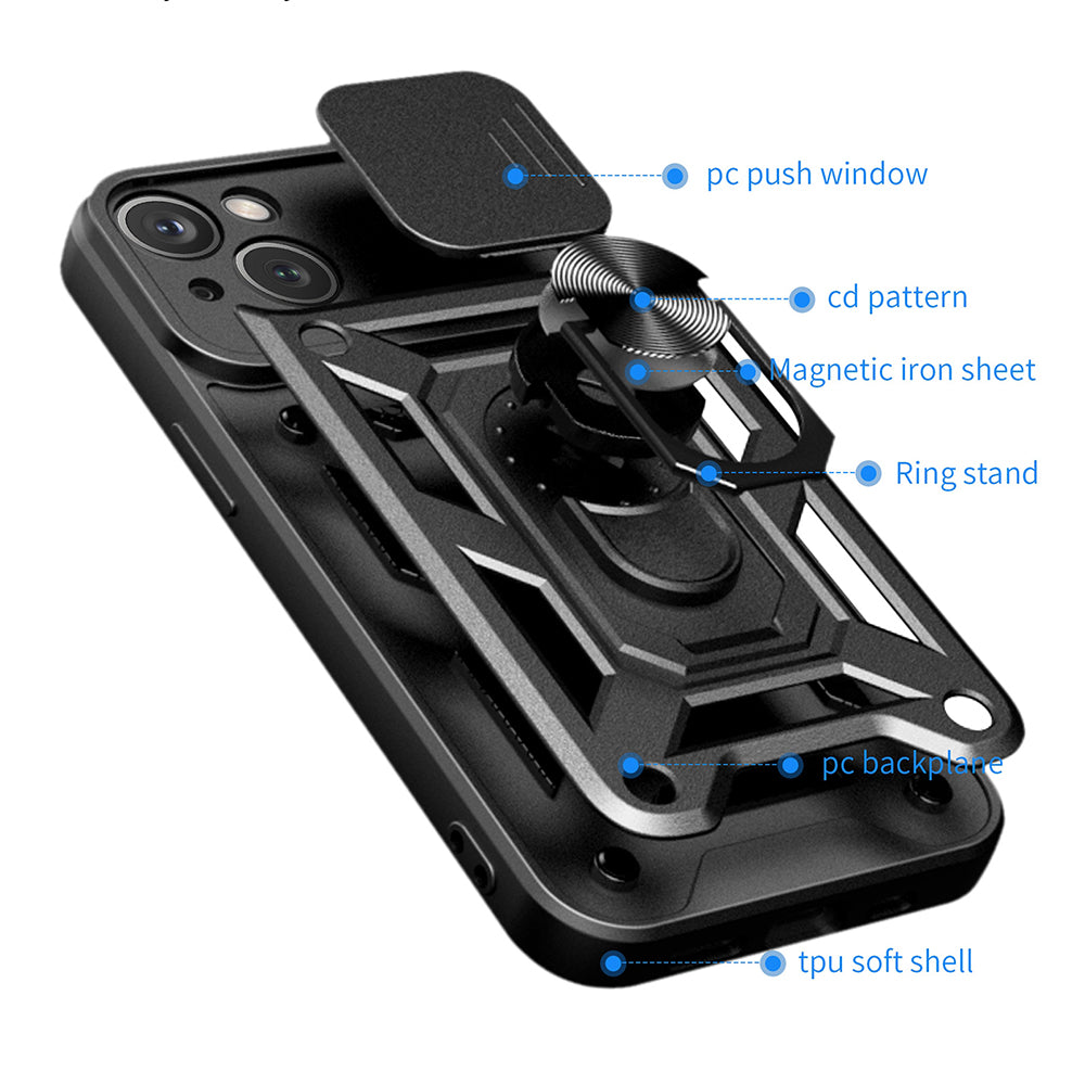 Case for Apple iPhone 15 Plus, Techsuit, CamShield, Blue
