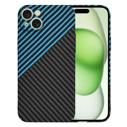 Etui na Apple iPhone 15 Plus, Techsuit, Carbonite FiberShell, Czarna Bleu