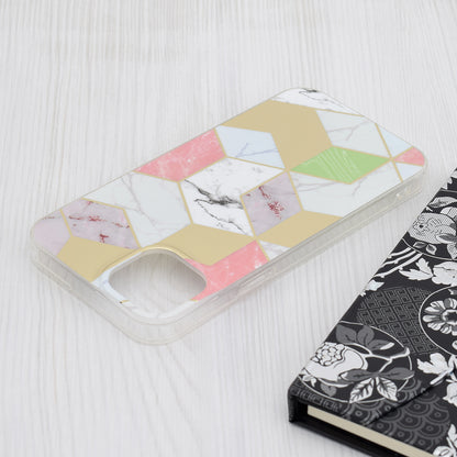 Etui na Apple iPhone 15 Plus, Techsuit, Marble, Fioletowy
