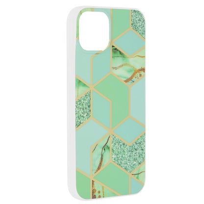 Case for Apple iPhone 15 Plus, Techsuit, Marble, Green