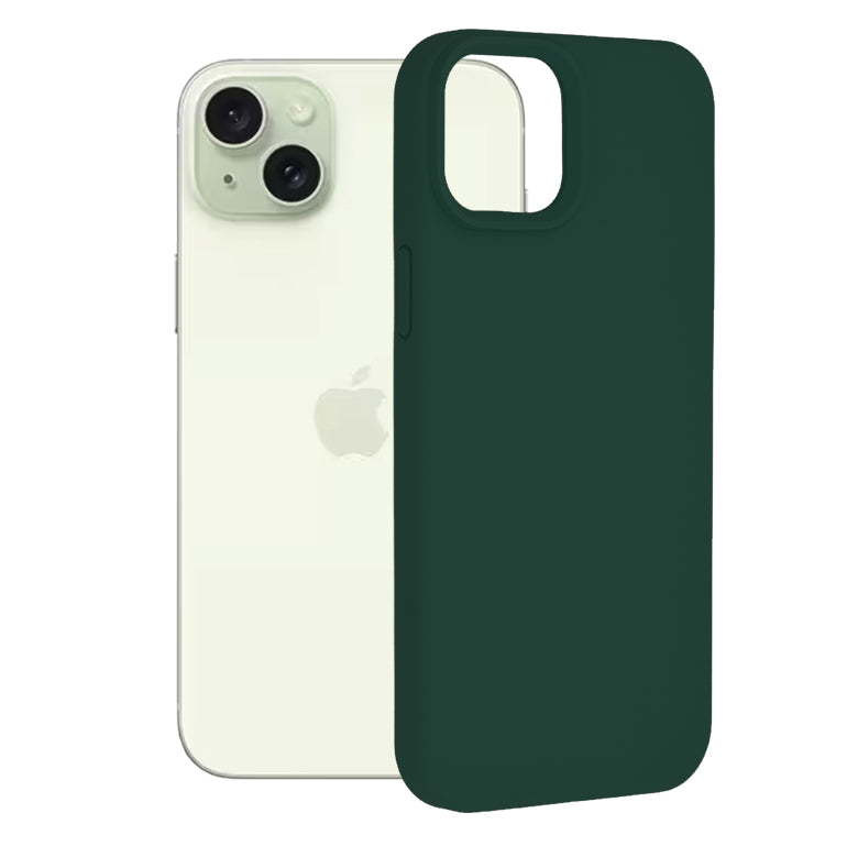 Etui na Apple iPhone 15 Plus, Techsuit, Soft Edge, Ciemnozielone