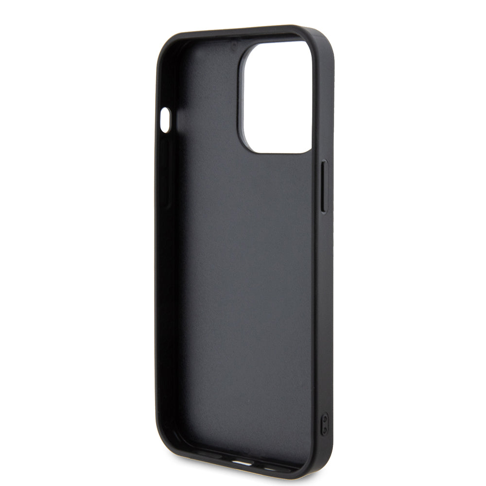 Etui na Apple iPhone 15 Pro, Guess, Rhinestone Metal Logo, Żółte