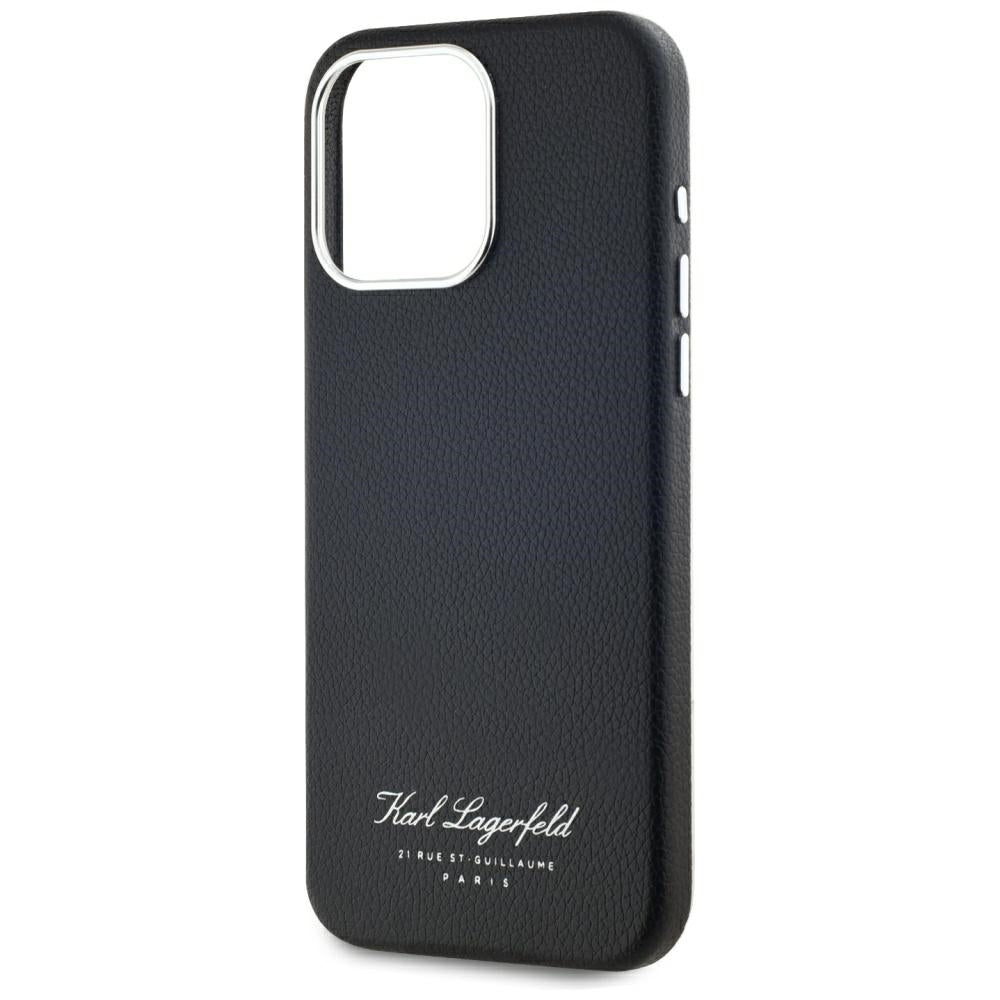 Etui na Apple iPhone 15 Pro, Karl Lagerfeld, Grained Hotel RSG, Czarne