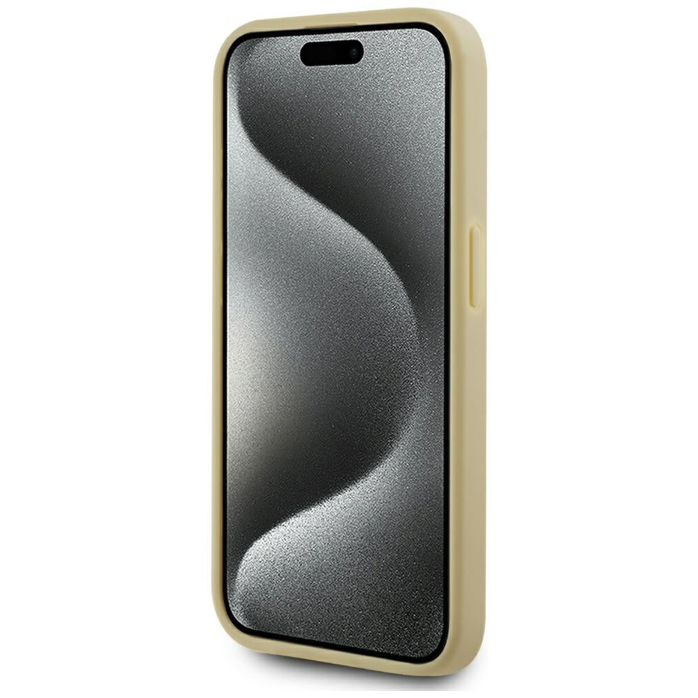 Etui na Apple iPhone 15 Pro, Karl Lagerfeld, Metal Signature, Złote