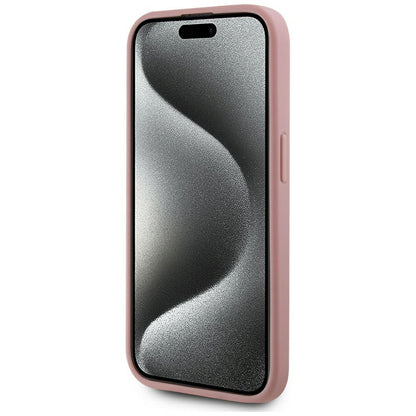 Case for Apple iPhone 15 Pro, Karl Lagerfeld, Metal Signature, Pink