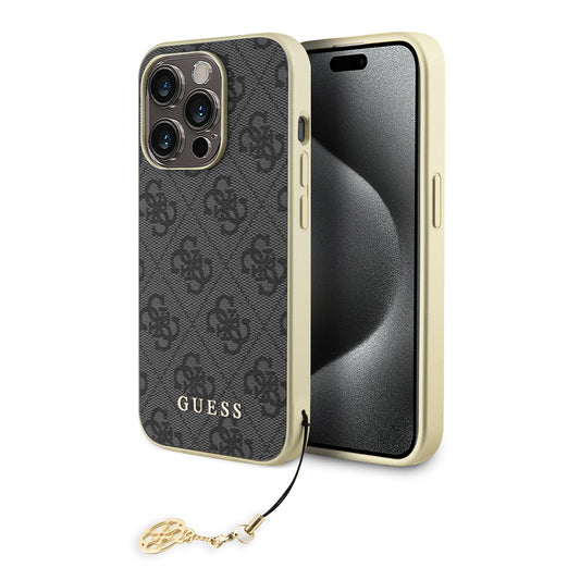 Etui na Apple iPhone 15 Pro Max, Guess, 4G Charm, Szare