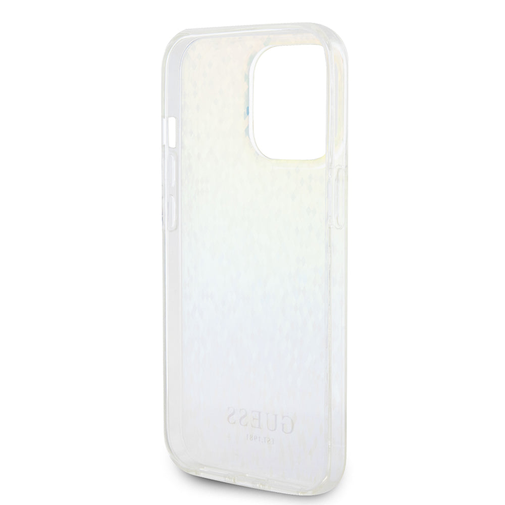 Etui na Apple iPhone 15 Pro Max, Guess, IML Faceted Mirror Disco Iridescent, Wielokolorowy