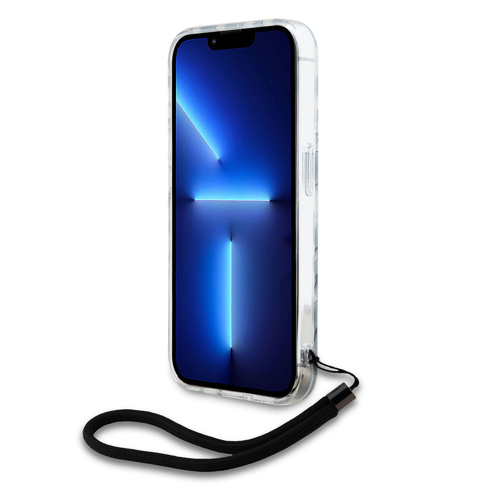 Etui na Apple iPhone 15 Pro Max, Karl Lagerfeld, IML Luxury Zebra Pattern with Strap, Czarne