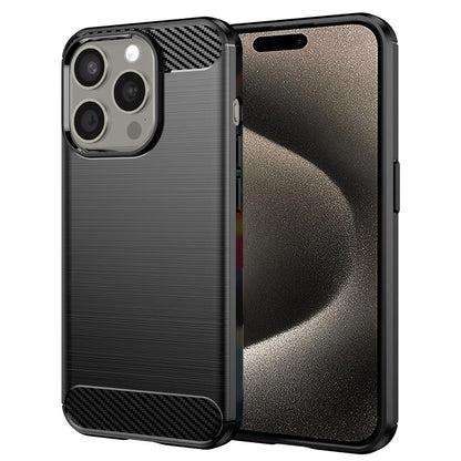 Case for Apple iPhone 15 Pro Max, Techsuit, Carbon, Black