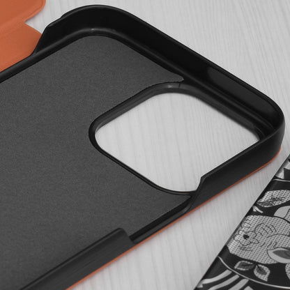 Etui na Apple iPhone 15 Pro Max, Techsuit, eFold, Pomarańczowe
