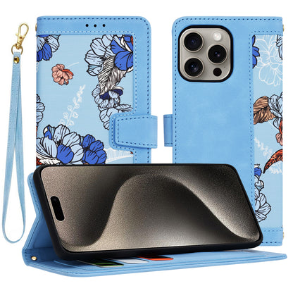 Case for Apple iPhone 15 Pro Max, Techsuit, FlipCraft, Blue