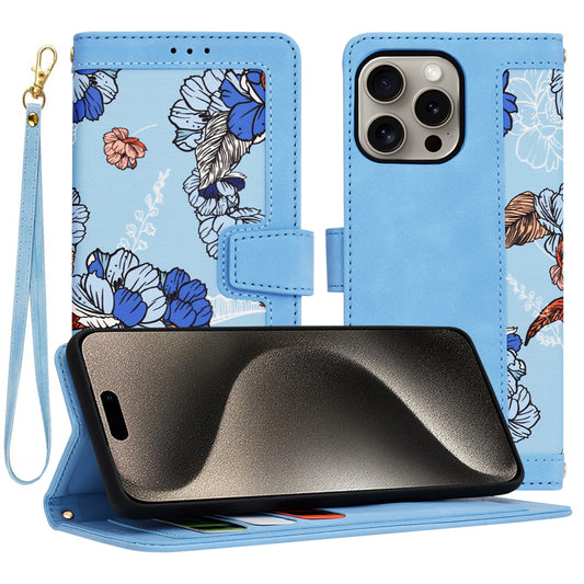 Etui na Apple iPhone 15 Pro Max, Techsuit, FlipCraft, Bleu