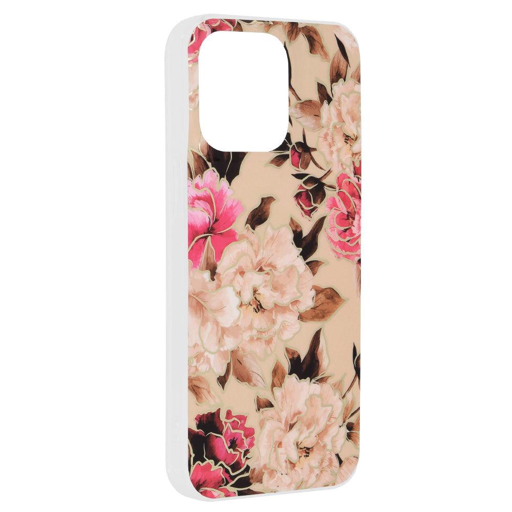 Etui na Apple iPhone 15 Pro Max, Techsuit, Marble, Beżowe