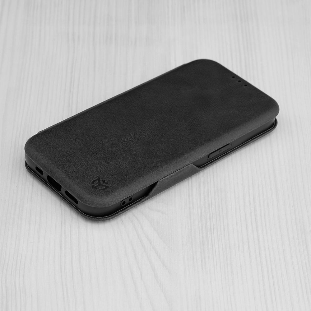 Case for Apple iPhone 15 Pro Max, Techsuit, Safe Wallet Plus, Black