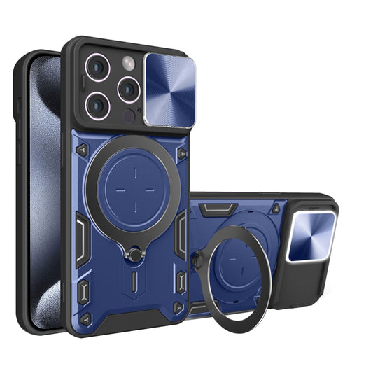 Etui na Apple iPhone 15 Pro, Techsuit, CamGuard Pro, Niebieskie