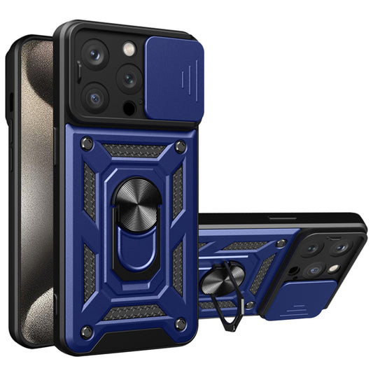 Etui na Apple iPhone 15 Pro, Techsuit, CamShield, Niebieskie