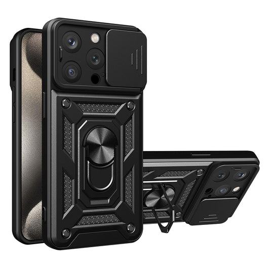 Etui na Apple iPhone 15 Pro, Techsuit, CamShield, Czarny