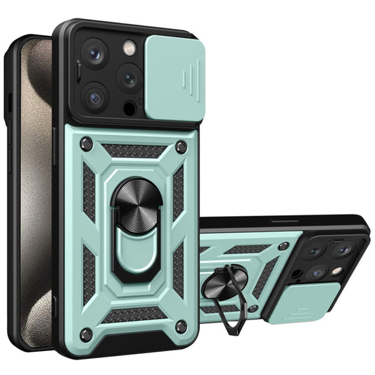 Etui na Apple iPhone 15 Pro, Techsuit, CamShield, Zielony
