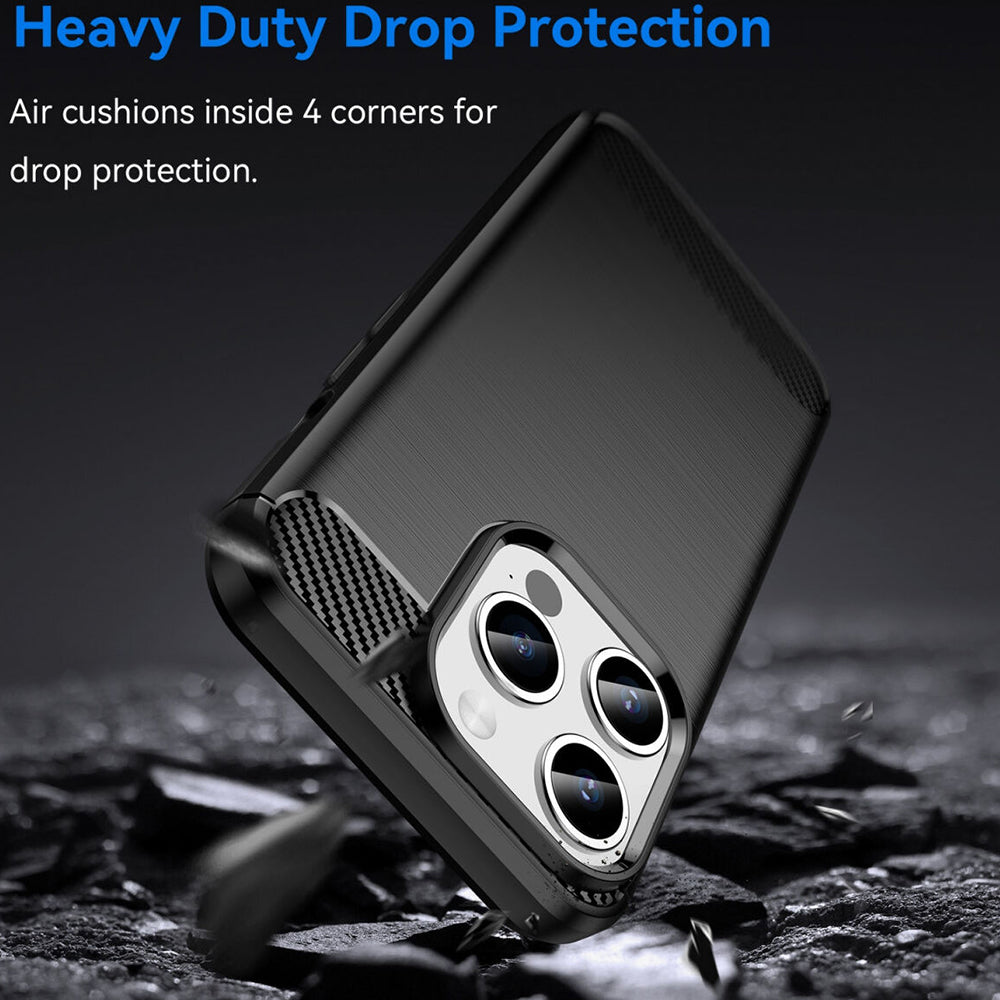 Etui na Apple iPhone 15 Pro, Techsuit, Carbon, Czarny