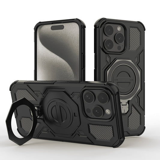 Etui na Apple iPhone 15 Pro, Techsuit, Carbon Shield Pro, czarne