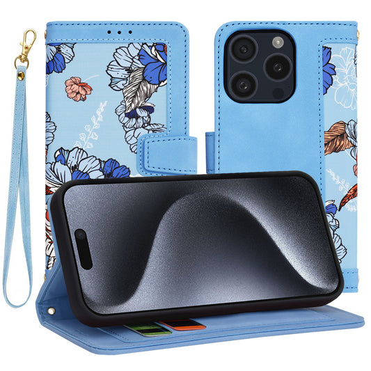 Etui na Apple iPhone 15 Pro, Techsuit, FlipCraft, Niebieski