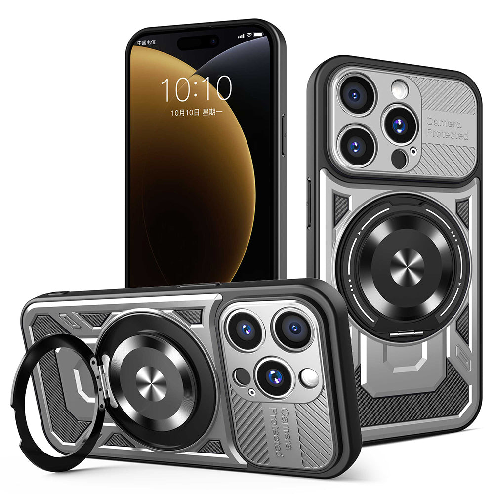 Case for Apple iPhone 15 Pro, Techsuit, RuggedCam, Gray