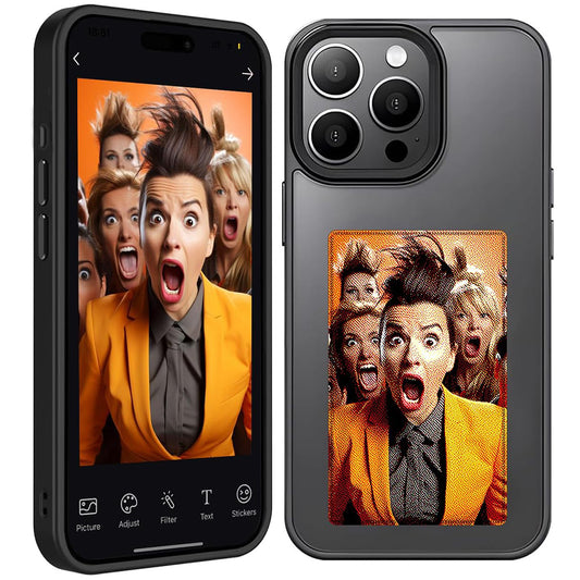 Etui na Apple iPhone 15 Pro, Techsuit, SmartScreen NFC, czarne