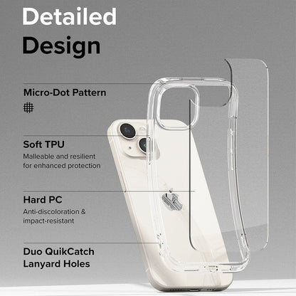 Etui na Apple iPhone 15, Ringke, Fusion, Przezroczyste