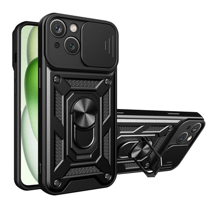 Etui na Apple iPhone 15, Techsuit, CamShield, Czarny