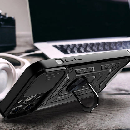 Etui na Apple iPhone 15, Techsuit, CamShield, Czarny