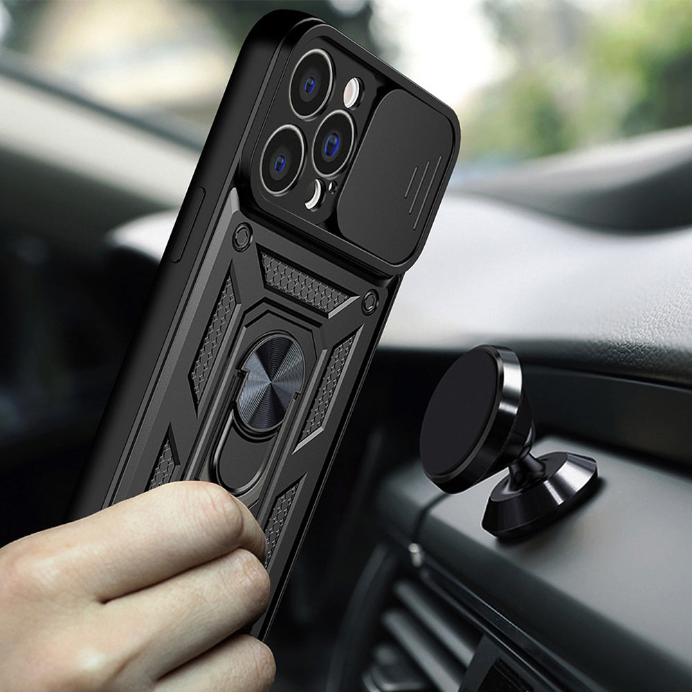 Etui na Apple iPhone 15, Techsuit, CamShield, Czarny