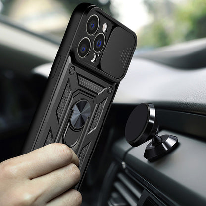 Etui na Apple iPhone 15, Techsuit, CamShield, Czarny