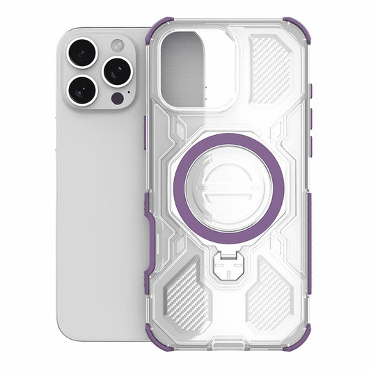 Etui na Apple iPhone 15, Techsuit, Carbon Shield Pro, Fioletowy