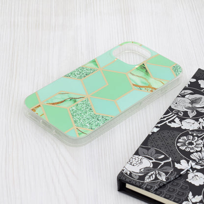 Etui na Apple iPhone 15, Techsuit, Marble, Zielony