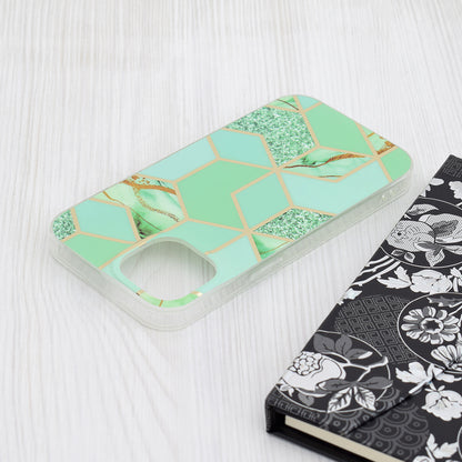 Etui na Apple iPhone 15, Techsuit, Marble, Zielony