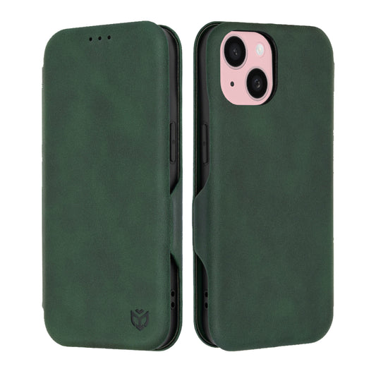 Etui na Apple iPhone 15, Techsuit, Safe Wallet Plus, Zielony
